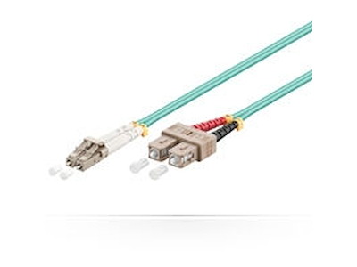 Microconnect 4m, LC/UPC - SC/UPC InfiniBand og fiberoptisk kabel Blå
