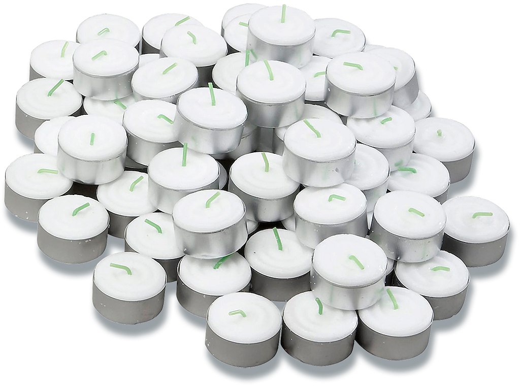 Fyrfadslys, 6 timer, Ø3.5 cm, 100 stk, 