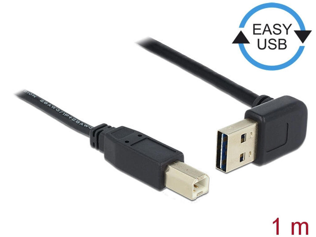DeLOCK 85558 USB-kabel USB 2.0 1 m USB A USB B Sort