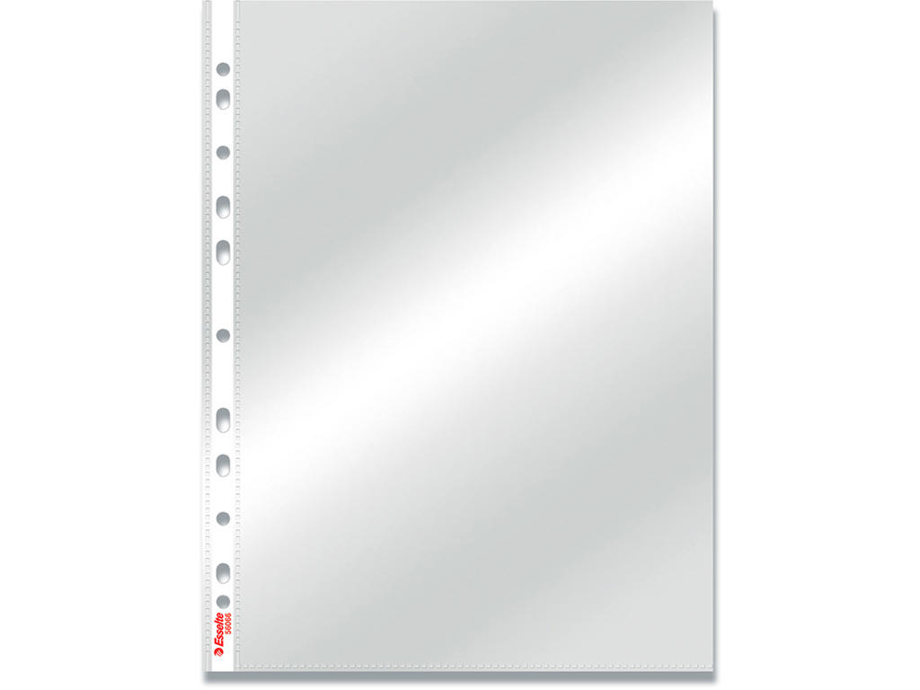 Plastlomme, A4, Åben top, 0.055 mm, 100 stk, Esselte 