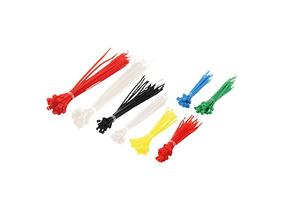 LogiLink KAB0018 kabelsamler Nylon Sort, Blå, Grøn, Rød, Gul