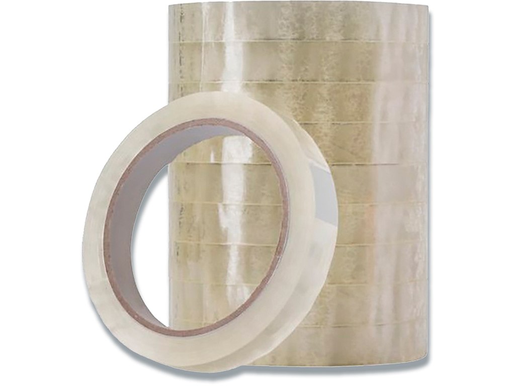 Tape, 15mm x 66m, 1 rulle, Transparent, Q-Line 