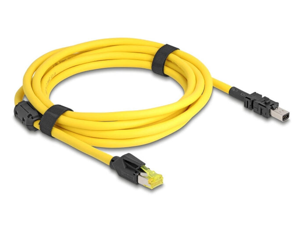 DeLOCK 81252 netværkskabel Sort, Gul 3 m Cat6