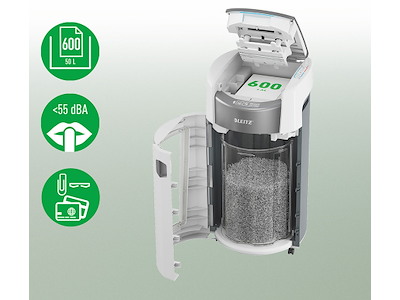Makuleringsmaskine, Mikro, 600/10 ark, P5, IQ OptiMax Autofeed Office Pro 600