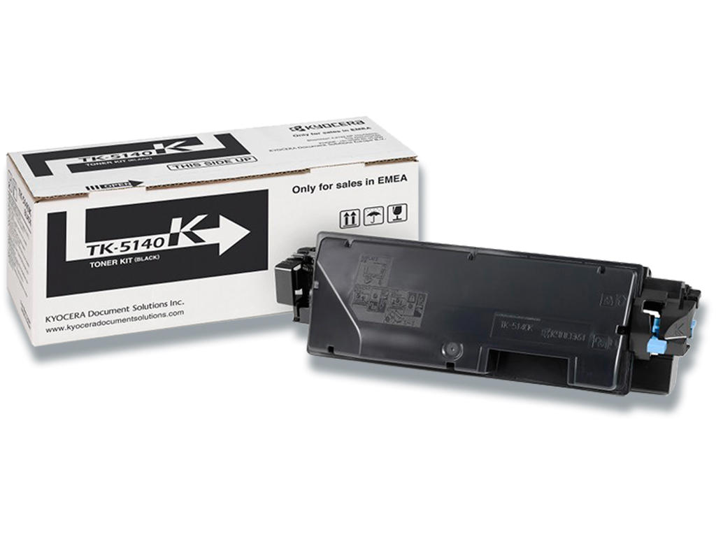 Toner, TK-5140K, Black-sort, 7.000 sider, Kyocera 