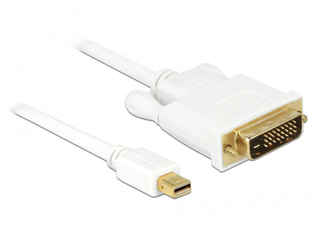 DeLOCK 83986 videokabel adapter 0,5 m Mini DisplayPort DVI-D Hvid
