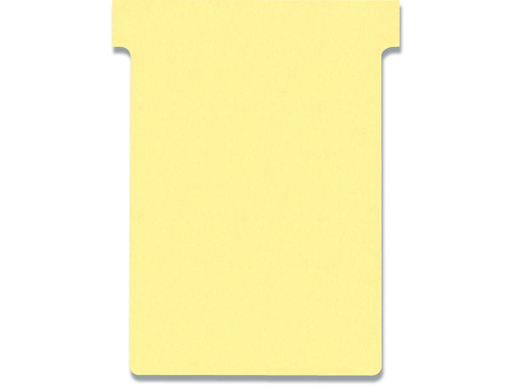 Tavlekort, Gul, T-kort størrelse 3, 100 stk, Nobo T-Card 