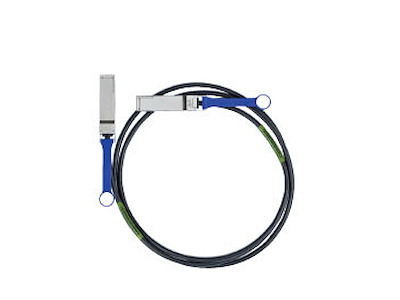 Nvidia Mellanox 3m QSFP InfiniBand og fiberoptisk kabel Sort