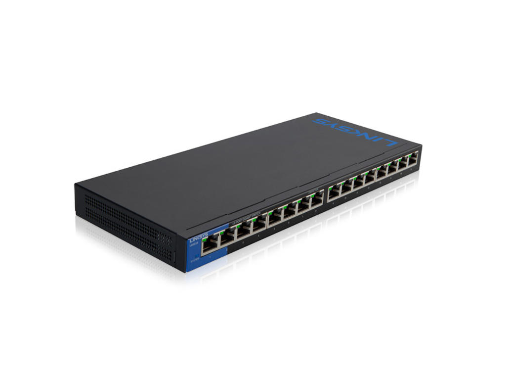 Linksys LGS116 Ikke administreret L2 Gigabit Ethernet (10/100/1000) Sort