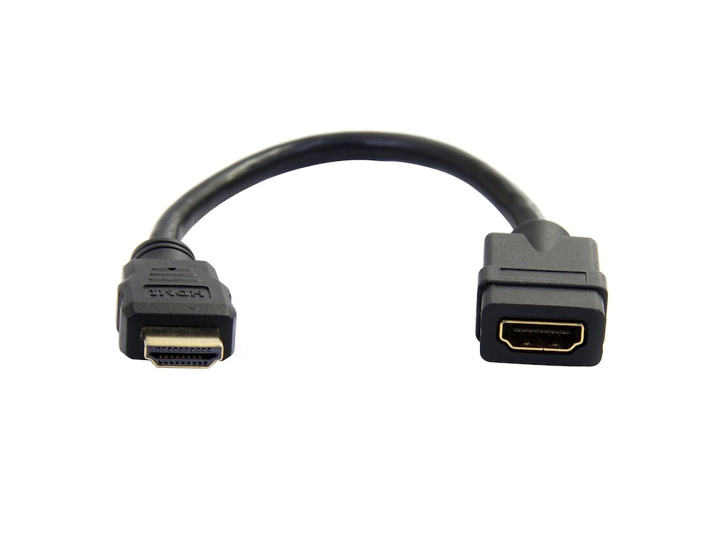 StarTech.com HDMIEXTAA6IN HDMI-kabel 0,152 m HDMI Type A (Standard) Sort