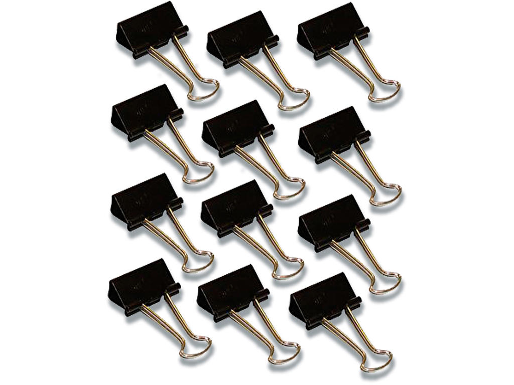 Klemme, Foldback, 25 mm, 12 stk, Wedo