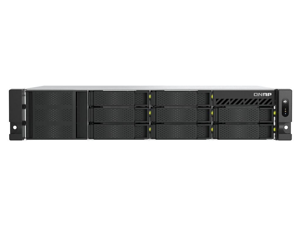 QNAP TS-H1065EU-RP Lagringsserver Stativ (2U) 8 GB DDR5 0 TB QNAP QTS Sort
