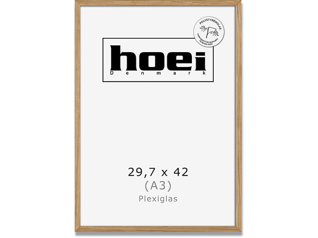 Fotoramme, 29.7x42 cm - A3, Natur, Egetræ, Hoei 200