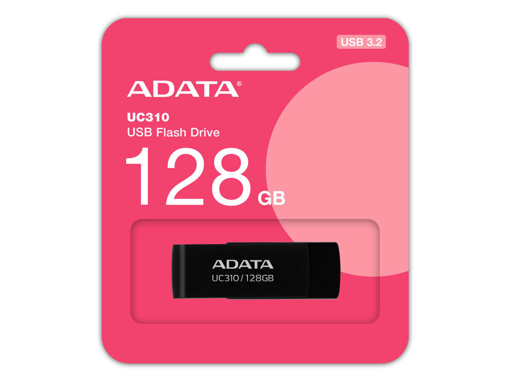 ADATA UC310 USB-nøgle 128 GB USB Type-A 3.2 Gen 1 (3.1 Gen 1) Sort