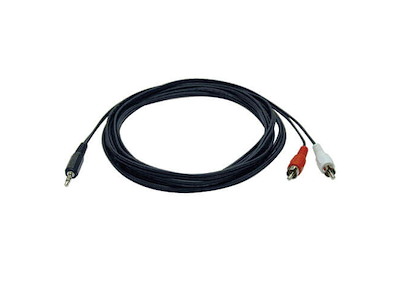 Tripp Lite P314-006 lydkabel 1,83 m 3.5mm 2 x RCA Sort