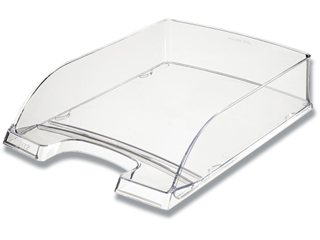 Brevbakke, Transparent klar, A4, Udvendig: B25.5xH7xD35.7 cm, Leitz Plus Standard