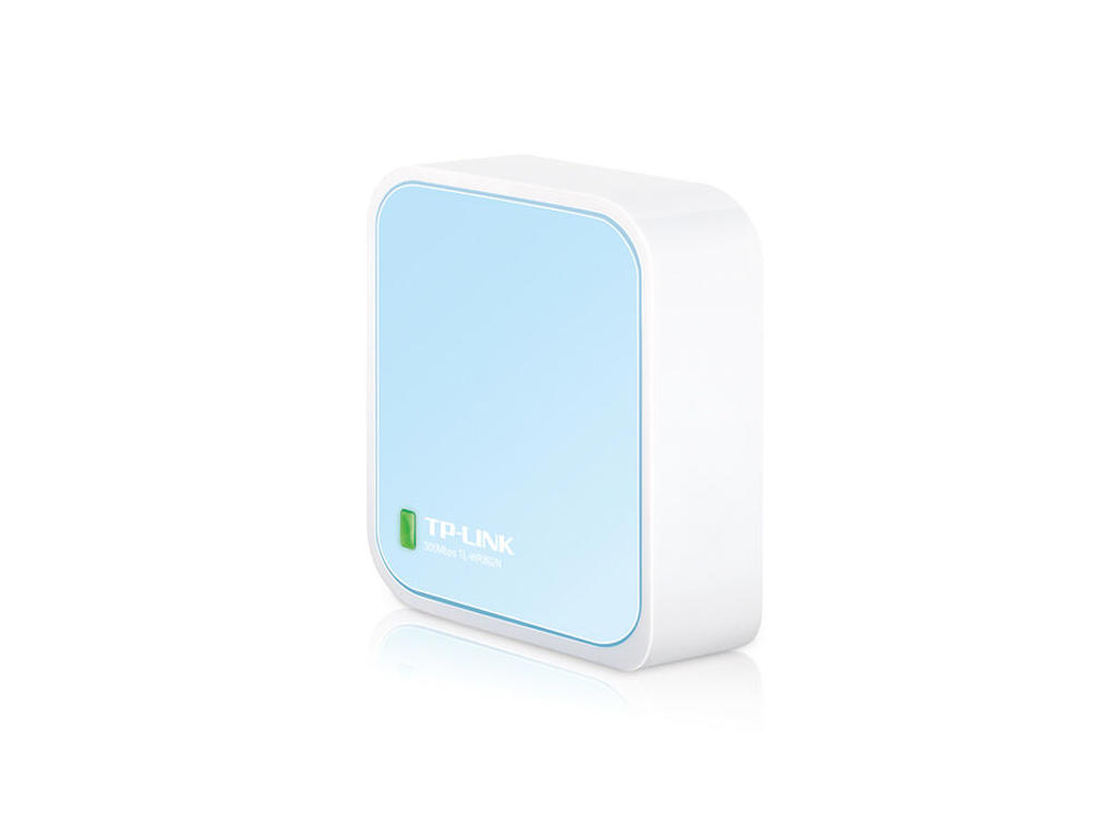 TP-Link TL-WR802N trådløs router Hurtigt ethernet Enkelt band (2,4 GHz) Blå, Hvid