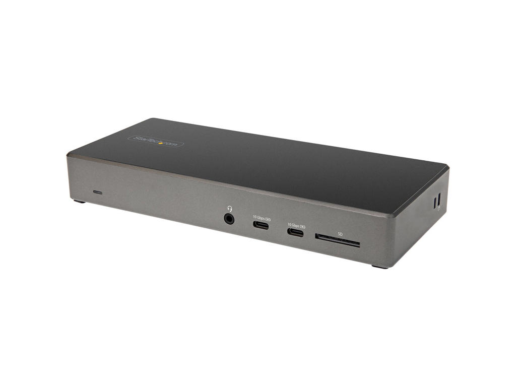 StarTech.com DK31C2DHSPDUE dockingstation Ledningsført USB 3.2 Gen 2 (3.1 Gen 2) Type-C Sort, Grå