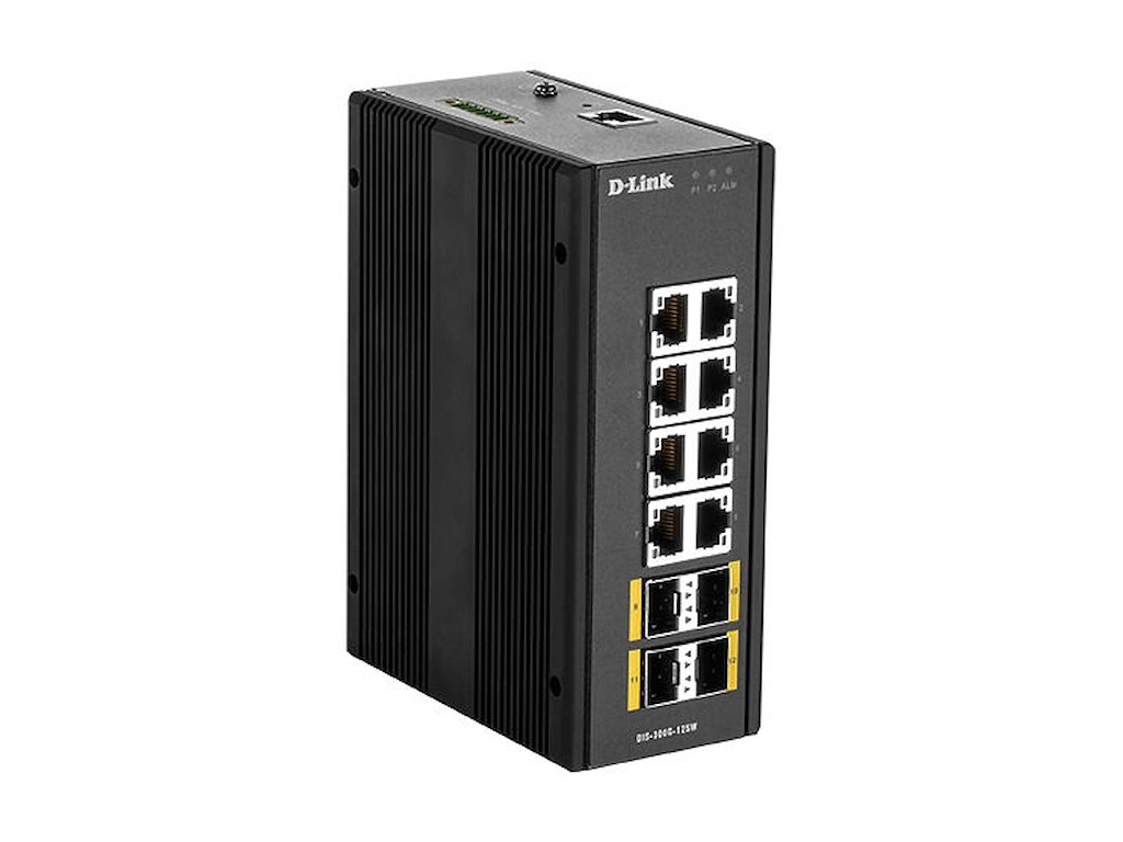 D-Link DIS‑300G‑12SW Administreret L2 Gigabit Ethernet (10/100/1000) Sort