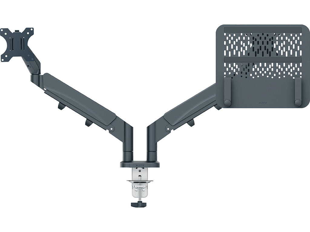 Monitorarm, Med laptoparm, Leitz Ergo Dual