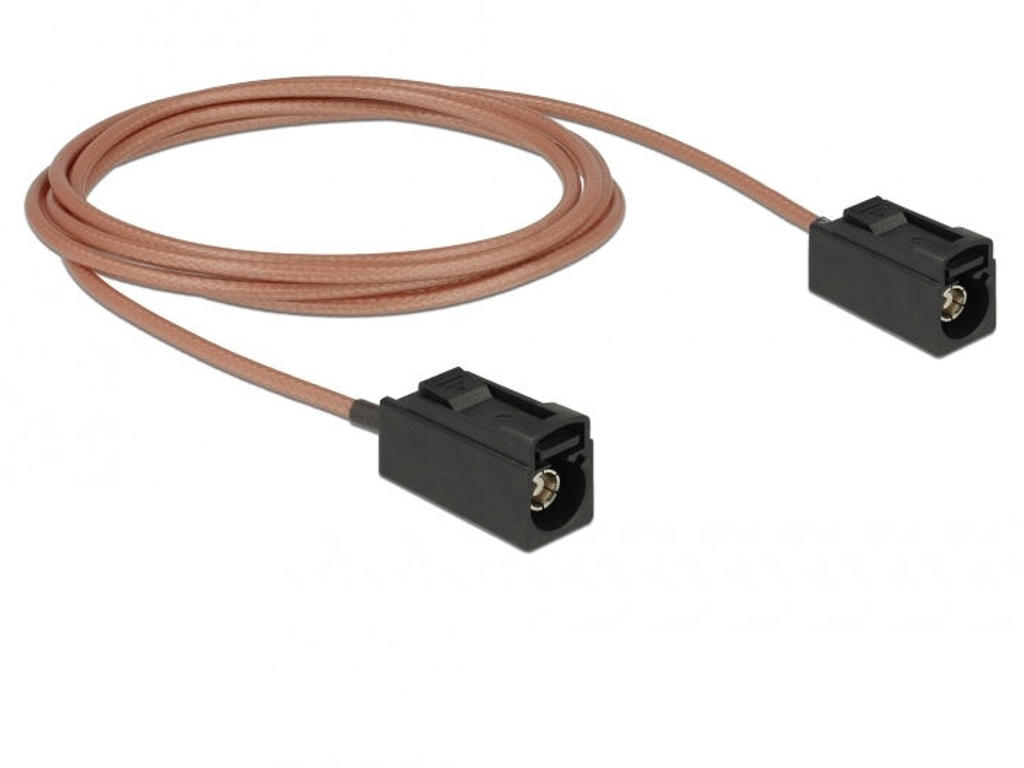 DeLOCK 89679 koaxial kabel RG-316 1,25 m FAKRA A Sort, Brun