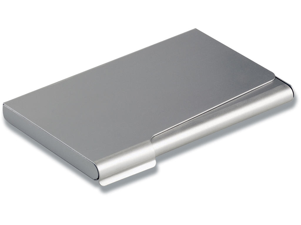 Visitkortetui t/20 kort mat sølv