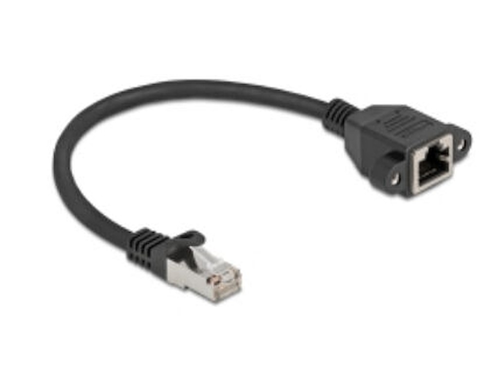 DeLOCK 90773 netværkskabel Sort 0,25 m Cat6a S/FTP (S-STP)