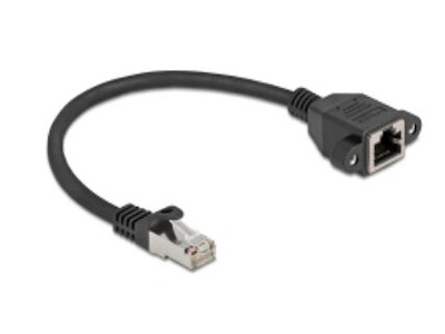 DeLOCK 90773 netværkskabel Sort 0,25 m Cat6a S/FTP (S-STP)