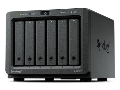 Synology FS200T NAS & lagringsserver Desktop Intel® Celeron® J4125 4 GB DDR4 Sort