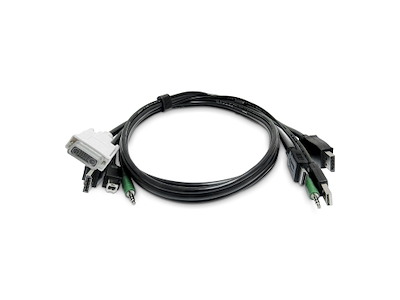 StarTech.com SKDVI2HDDP06MMKVM06T KVM-kabel Sort 1,8 m