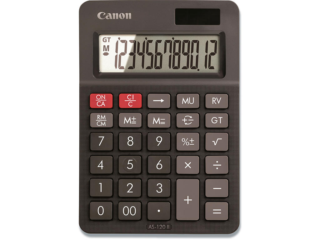Regnemaskine, Standard, 12 cifre, Canon AS-120II HB