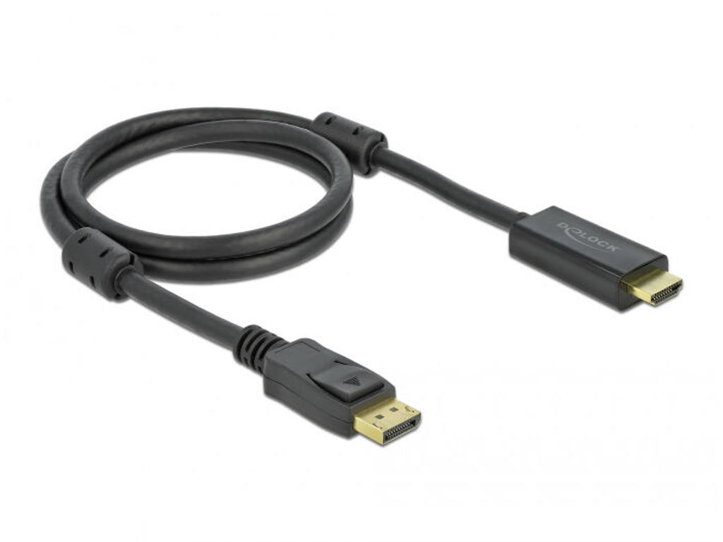 DeLOCK 85955 videokabel adapter 1 m HDMI Type A (Standard) DisplayPort Sort