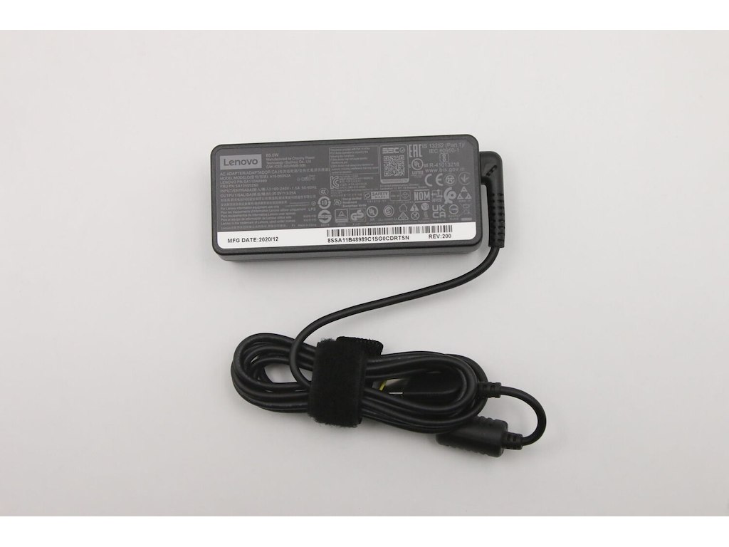 Lenovo 5A10V03250 strømadapter og vekselret Indendørs 65 W Sort