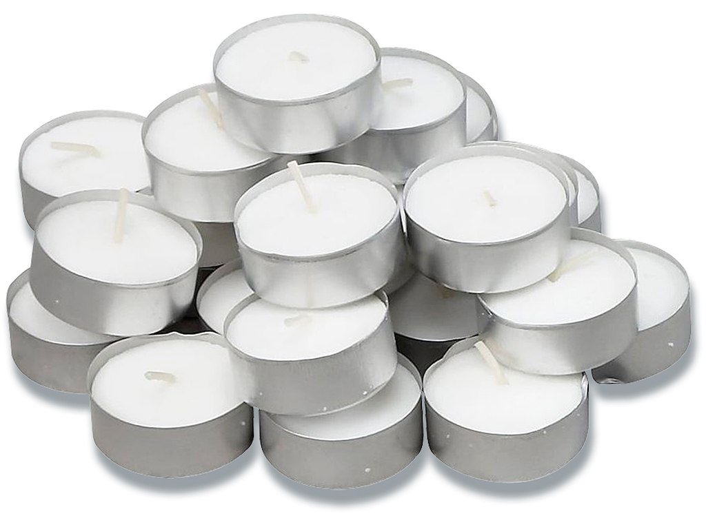 Fyrfadslys, 8 timer, Ø3.9 cm, 100 stk, 