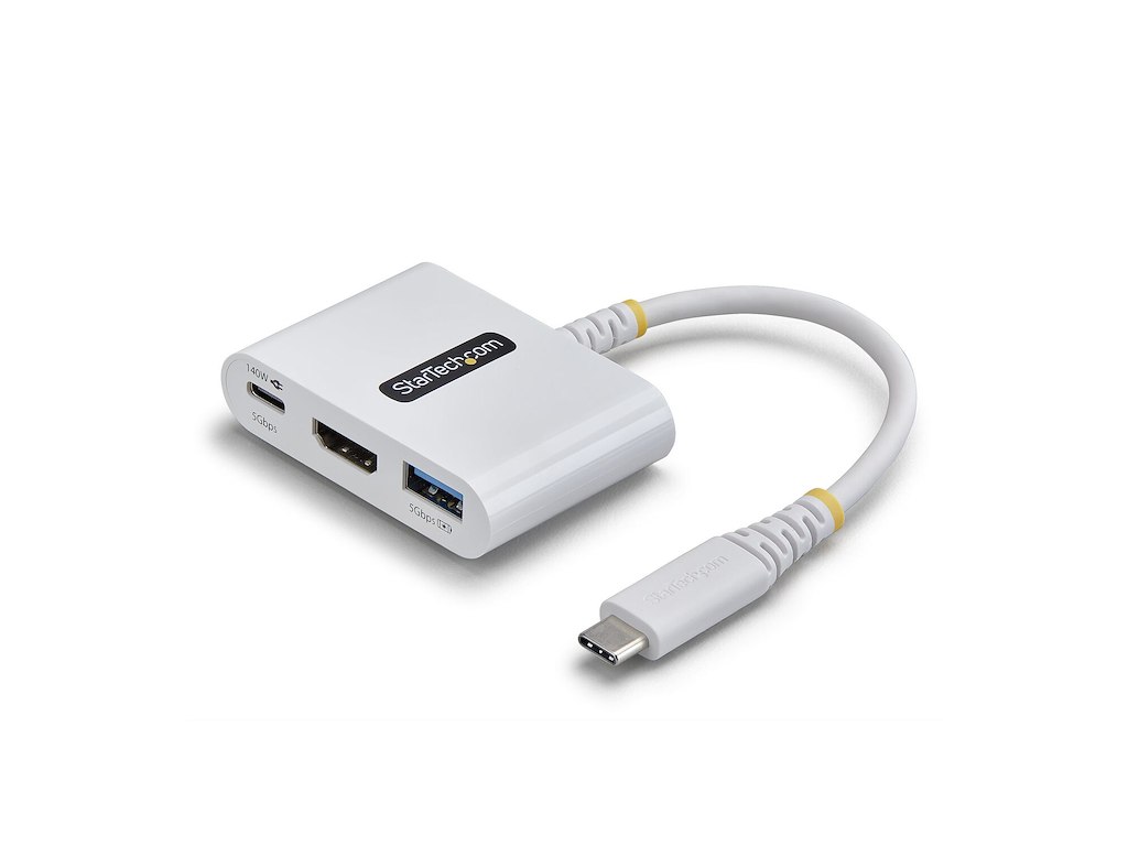 StarTech.com 168W-USBC-MULTIPORT dockingstation Ledningsført USB 3.2 Gen 1 (3.1 Gen 1) Type-C Hvid