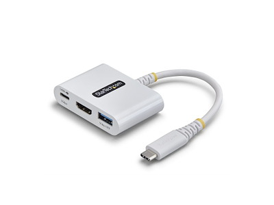 StarTech.com 168W-USBC-MULTIPORT dockingstation Ledningsført USB 3.2 Gen 1 (3.1 Gen 1) Type-C Hvid