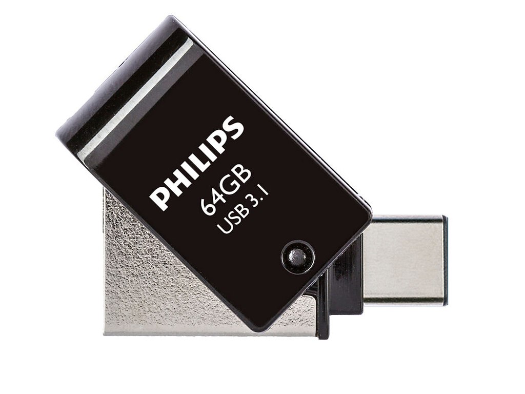 Philips FM64DC152B/00 USB-nøgle 64 GB USB Type-A 3.2 Gen 1 (3.1 Gen 1) Sort, Sølv