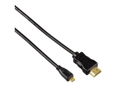 Hama HDMI 0.5m HDMI-kabel 0,5 m HDMI Type A (Standard) HDMI Type D (Micro) Sort