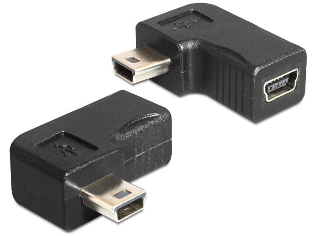 DeLOCK 65448 kabel kønsskifter USB-B mini Sort