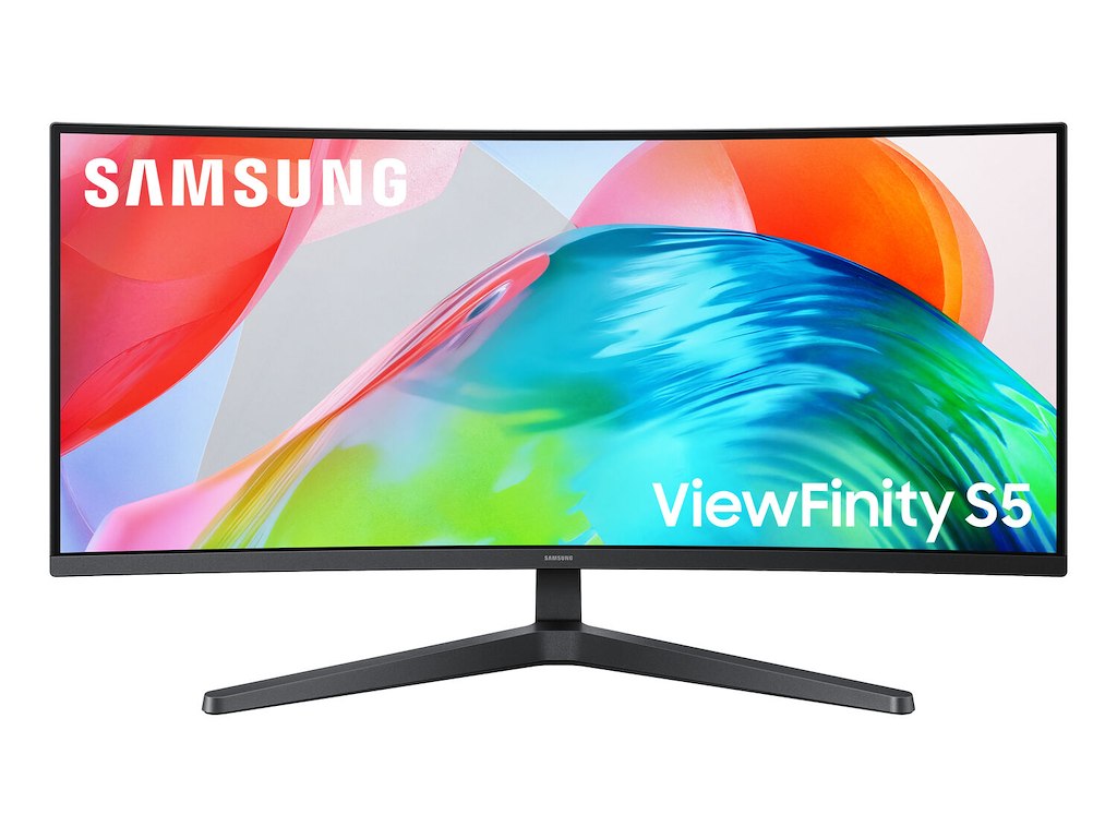 Samsung S55GH computerskærm 86,4 cm (34") 3440 x 1440 pixel UltraWide Quad HD LCD Sort