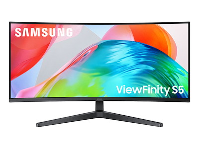 Samsung S55GH computerskærm 86,4 cm (34") 3440 x 1440 pixel UltraWide Quad HD LCD Sort