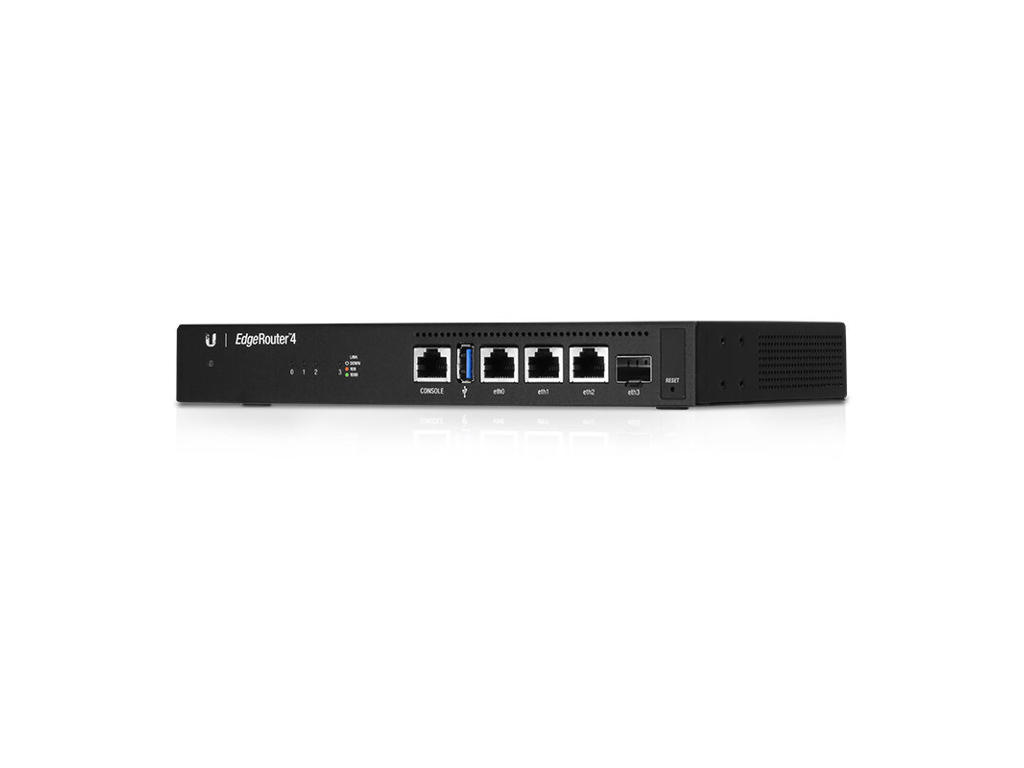 Ubiquiti EdgeRouter 4 kabelforbundet router Gigabit Ethernet Sort