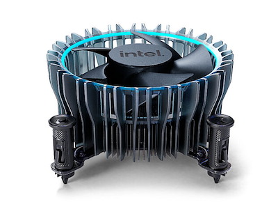 Intel Laminar RM1 Processor Luftkøler Sort, Blå
