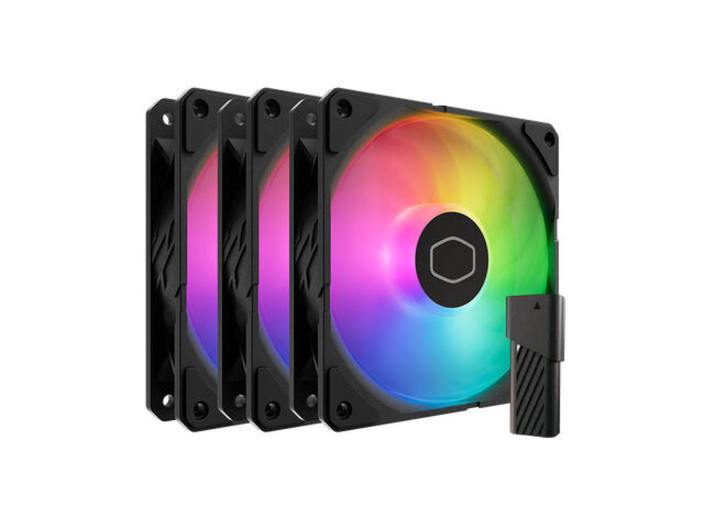 Cooler Master SickleFlow Edge 120 ARGB 3-Pack Fan Kit Computerkabinet Ventilator 12 cm Sort 1 stk