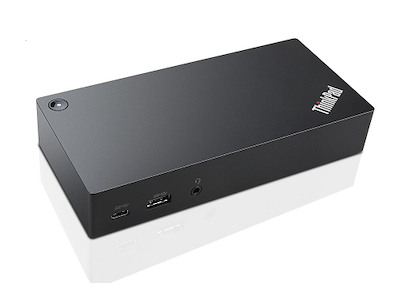 Lenovo 40A90090EU dockingstation Ledningsført USB 3.2 Gen 1 (3.1 Gen 1) Type-C Sort