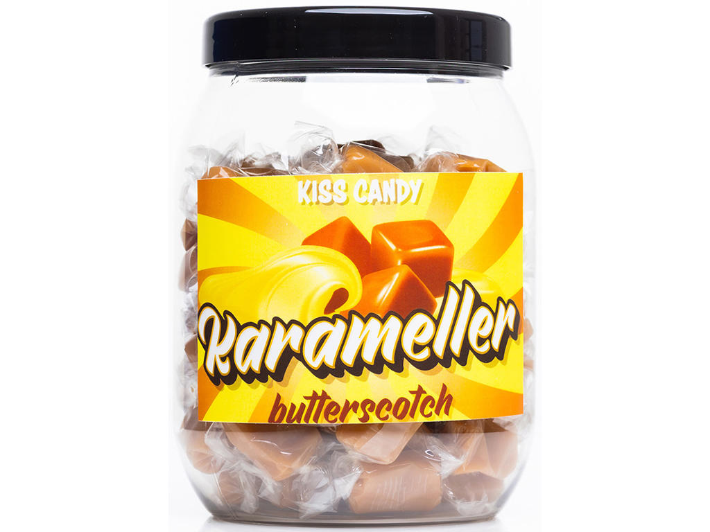 Karameller, Butterscotch, 600g, Kiss Candy