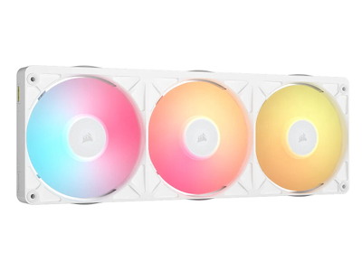Corsair iCUE LINK RX360 II Unified Frame RGB PWM PC Fans Starter Kit Computerkabinet Luftkøler 12 cm Hvid 1 stk
