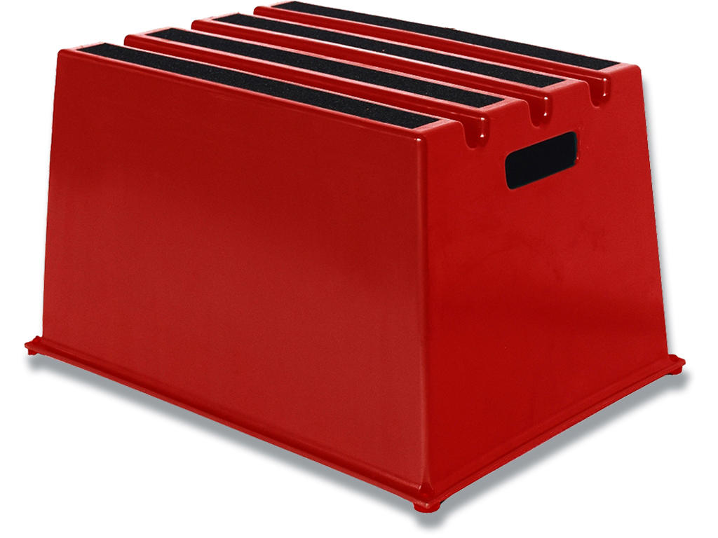 Sikkerhedstrin med 1 trin rød, Twinco