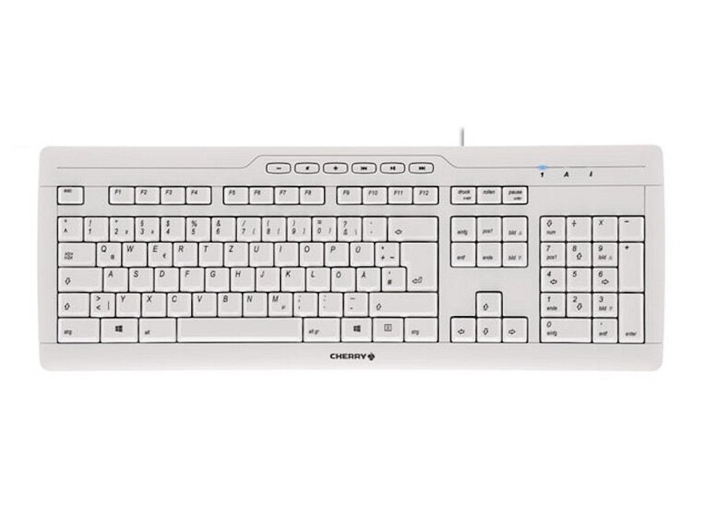 CHERRY STREAM 3.0 tastatur Kontor USB Schweizisk Grå