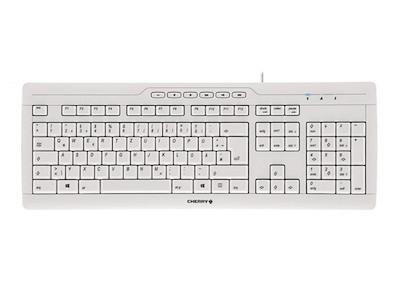 CHERRY STREAM 3.0 tastatur Kontor USB Schweizisk Grå